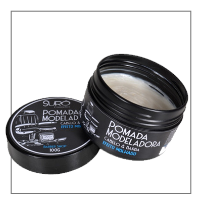 Pomada que tem uma ação de gel que mantém seu cabelo modelado mais tempo